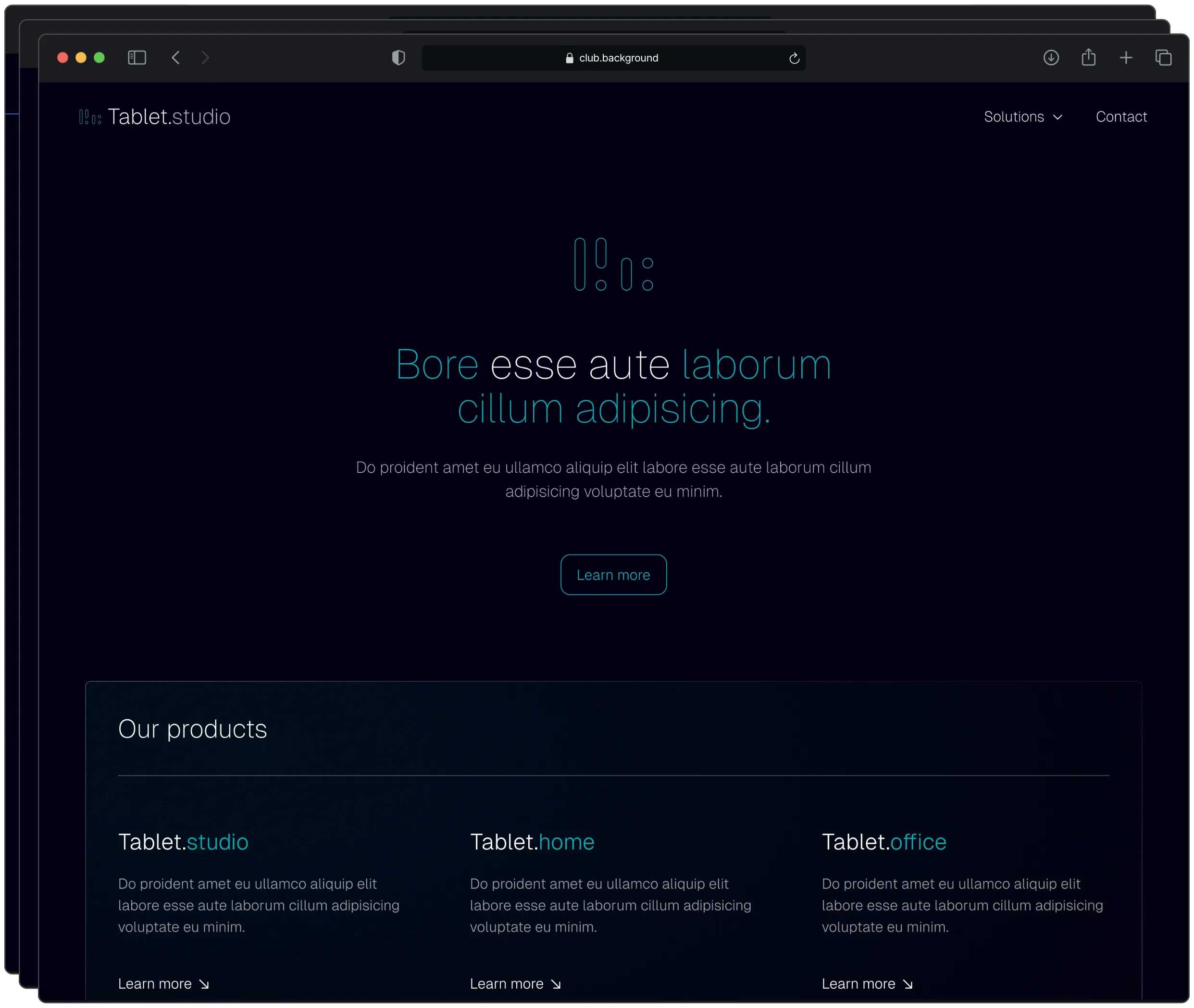 Sample website