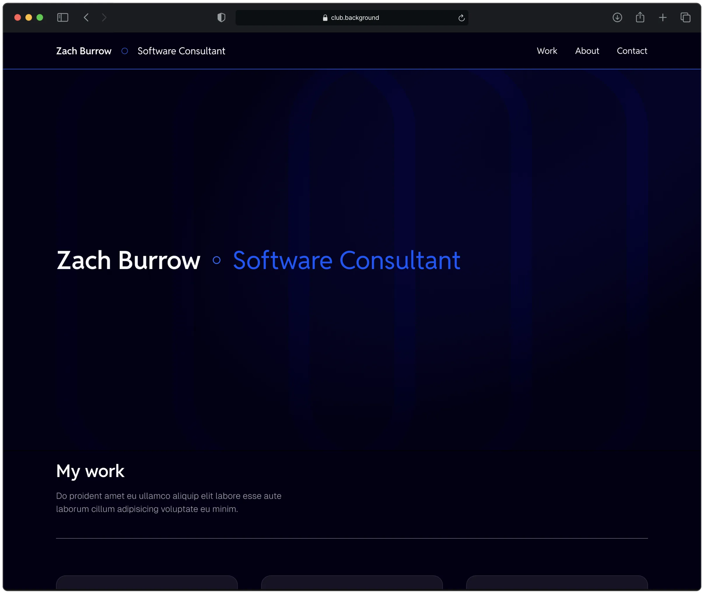Sample website