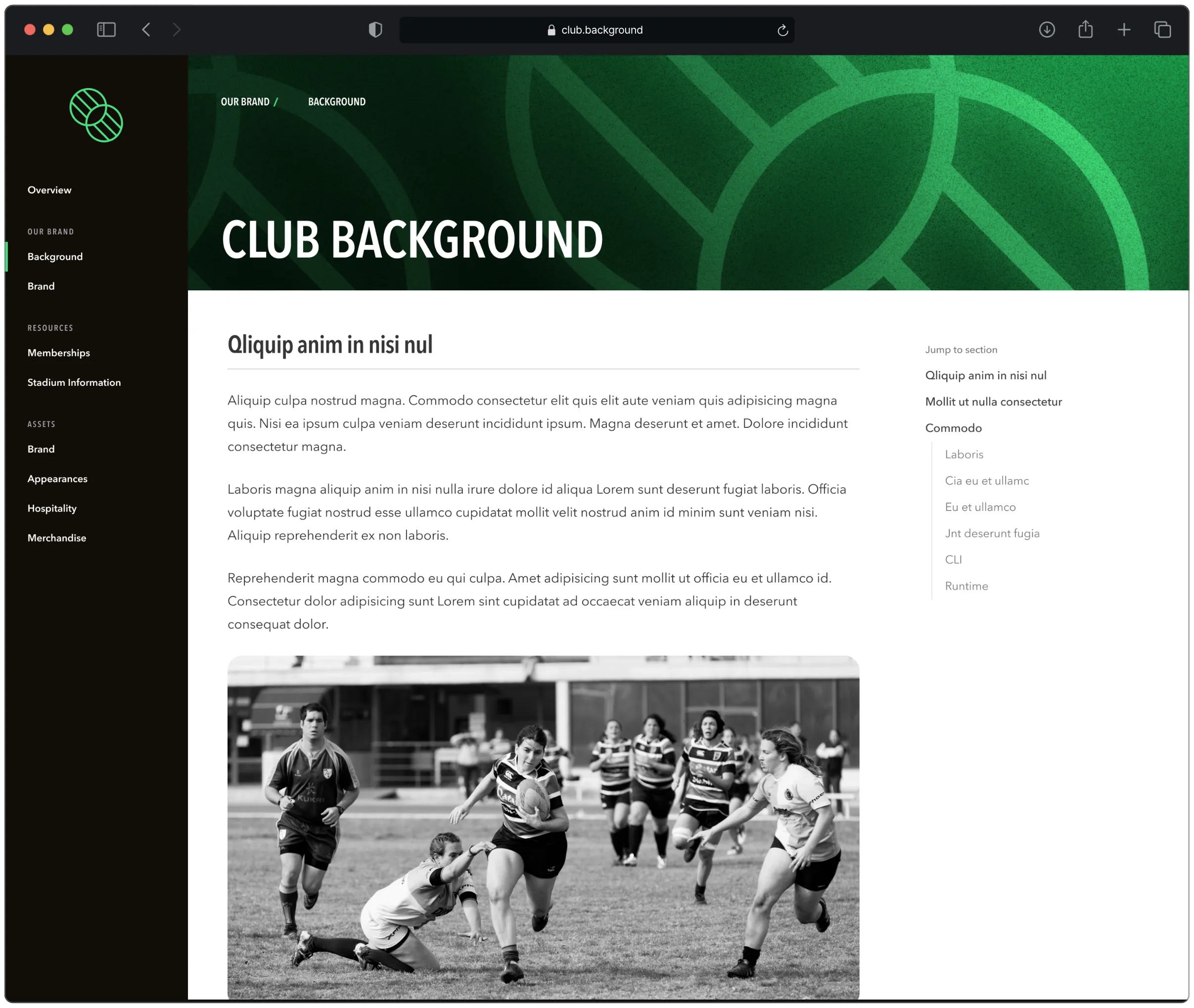 Sample website